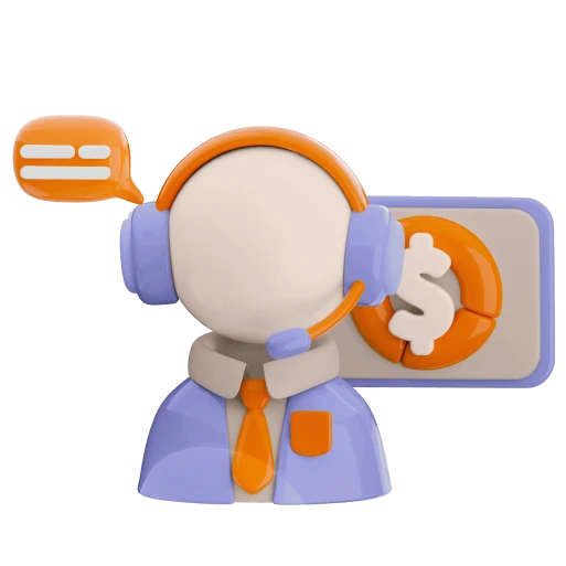 illustration 3D d'un tableau avec une courbe et une loupe