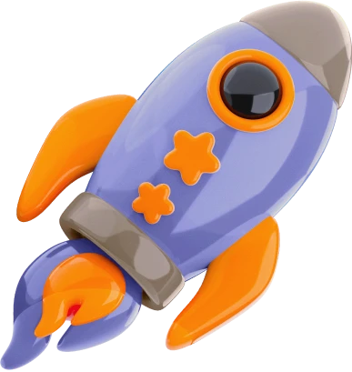 illustration 3D d'une fusée